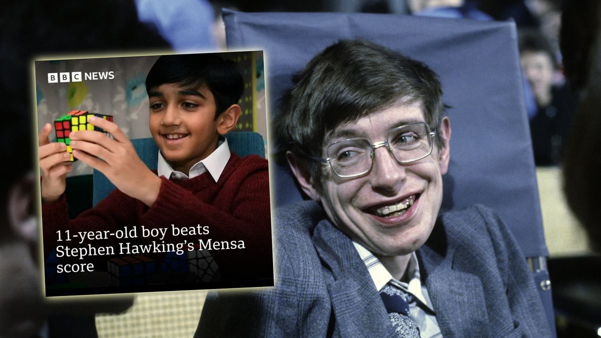 Nieżyjący już fizyk Stephen Hawking uzyskał w teście Mensy 160 punktów. Yusuf Shah 162