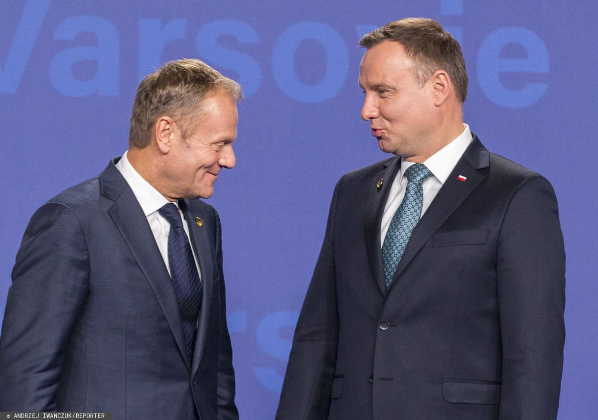 Wybory prezydenckie 2020. Ostra wymiana zdań między Donaldem Tuskiem a Andrzejem Dudą