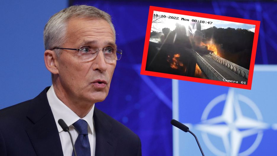 Szef NATO o atakach Rosji na miasta Ukrainy