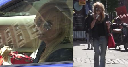 Monika Olejnik je lody w samochodzie