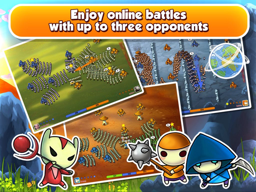 Aplikacja Dnia: Darmowe Mushroom Wars z wciągającym trybem multi 2