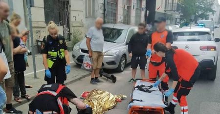 Wypadek na hulajnodze. 17-latka nie zauważyła dziury w drodze
