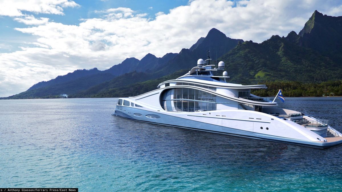 Jacht zabiera ?ycie morskie na pok?ad
Ferrari Press Agency Swell  1Ref 1444413/12/2022 See Ferrari textPicture must credit: M51 Concepts / Anthony GlassonA stunning superyacht has been designed to bring some of the oceans sea-life ab prod ? inside two aquariums to house jellyfish.The multi-storey fish tanks are built into one end of an open plan two-deck entertainment area.The 77 metre vessel has been named Swell and is steel hulled with lightweight aluminium superstructure,The ship?s  long, flowing lines that emulate the curves and waves of the sea after which it is named.The concept yacht is the work of Hong Kong-based designer and engineer Anthony Glasson of company M51 Concepts.As well as the on-board jellyfish , Swell has expansive windows that further invite the outside world in. The minimalist design ensures the focus of owner and guests is directed to the surrounding environment. The entertainment area  includes a dining room, a lounge, a bar and the two aquariums. It has a split-level layout that gives the feel of a luxury duplex apartment and creates a sense of connection between the different areas.OPS: Render of the Swell concept  superyacht.Picture supplied by Ferrari
M51 Concepts / Anthony Glasson