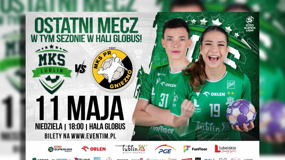 PLAKAT PGE MKS FunFloor Lublin vs MKS URBiS Gniezno