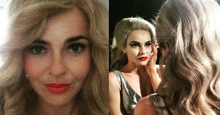 Blond Edyta Herbuś za kulisami opery (FOTO)