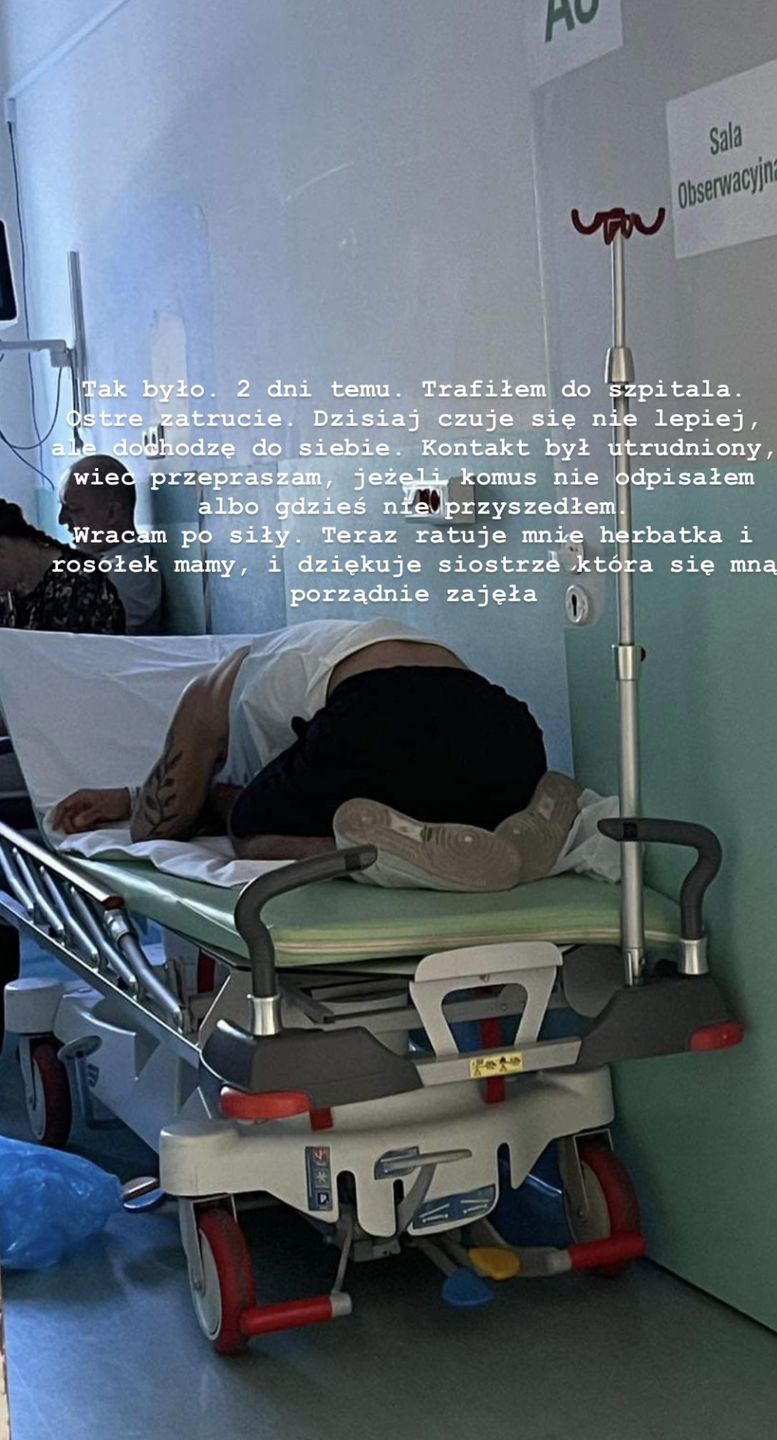 Partner Qczaja trafił do szpitala
