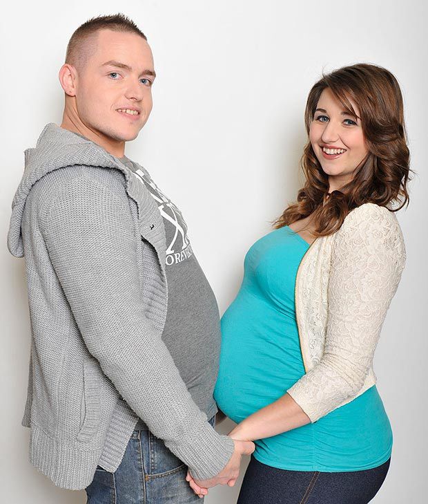 Ciąża fantomowa Mike Dowdall/ thesun