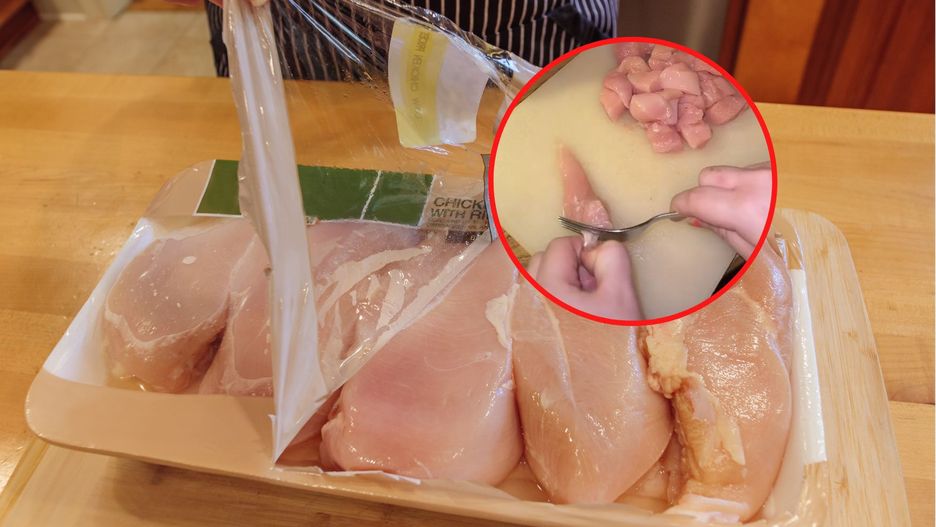 Genialny trik na szybkie pozbycie się ścięgien z filetów z kurczaka