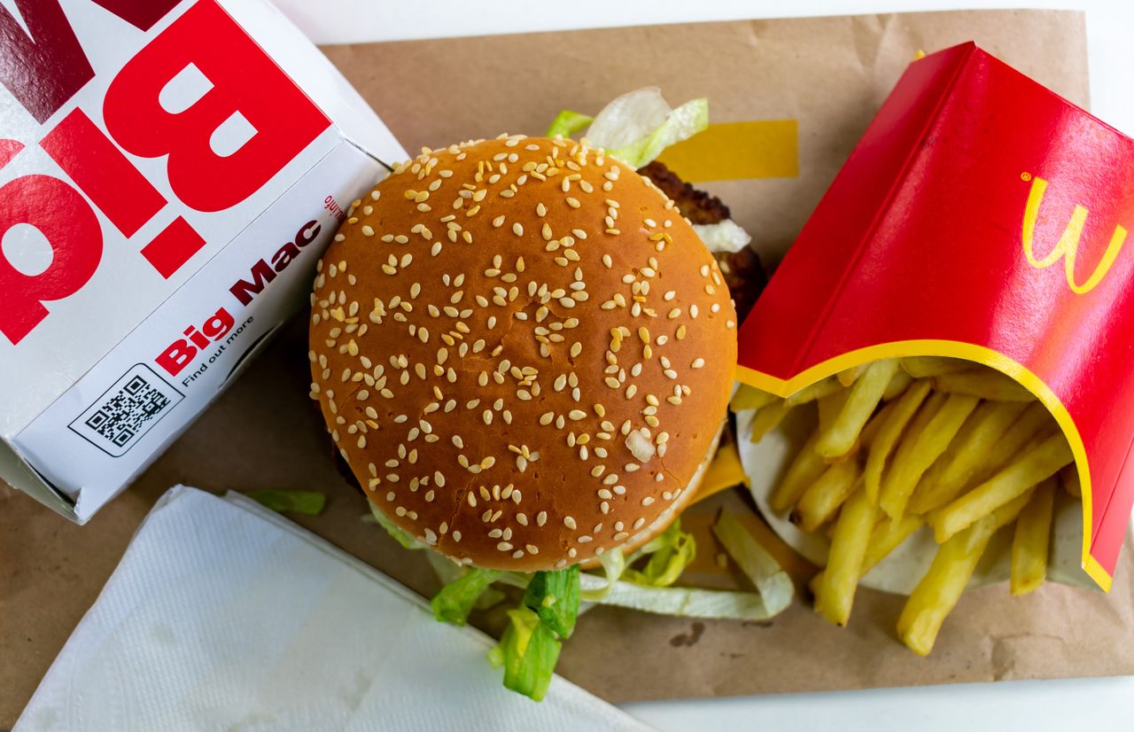 The Big Mac meal is one of the trademarks of the McDonald's chain.