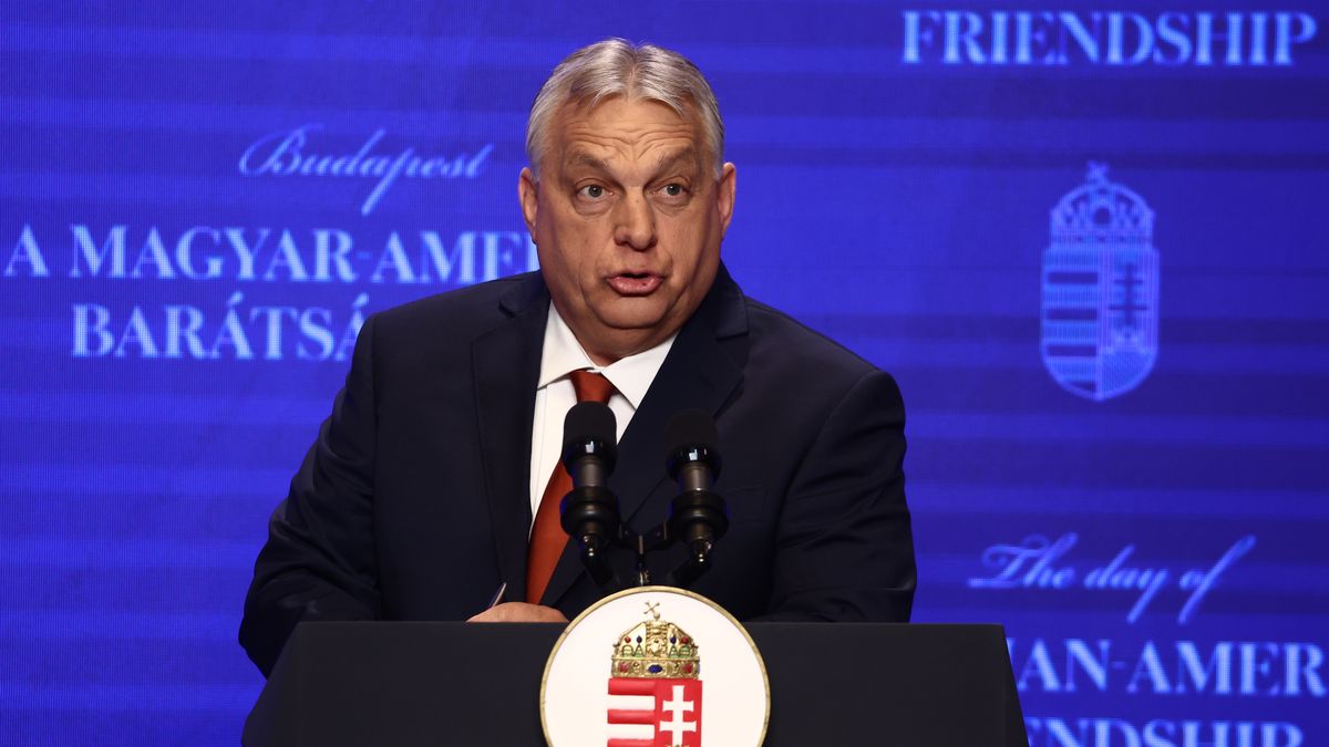 Hungarian Prime Minister Viktor Orban during the joint press conference with American Vice President JD Vance in Budapest, Hungary on April 7, 2026. (Photo by Jakub Porzycki/NurPhoto via Getty Images)