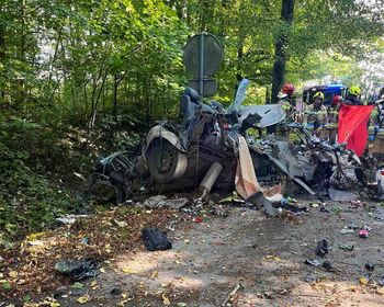 Warmińsko-mazurskie: Koszmarny wypadek. Audi rozerwane na kawałki, 27-latek zginął na miejscu