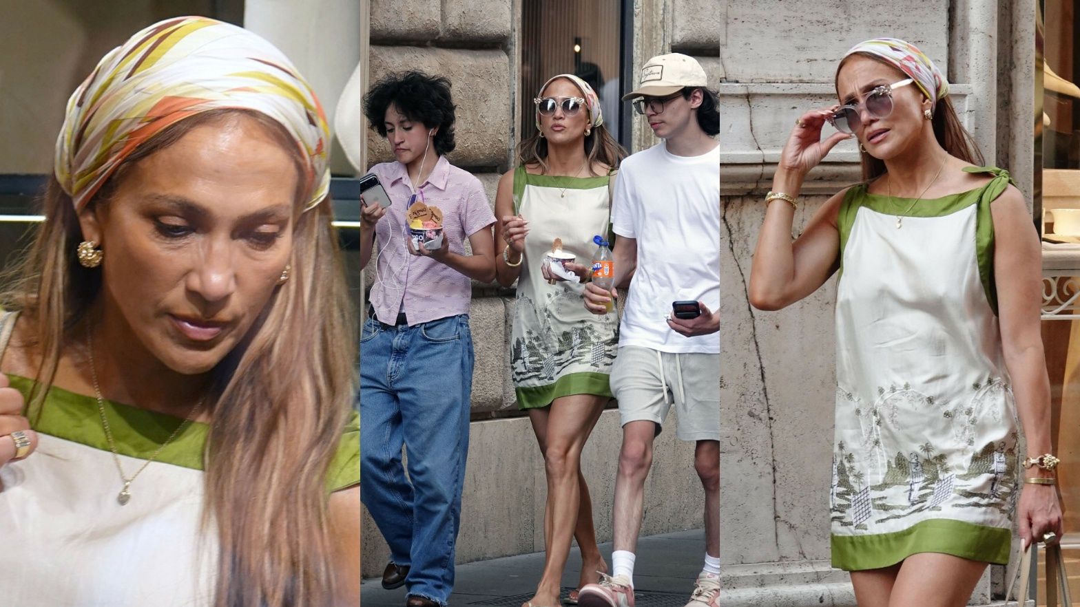 Jennifer Lopez z dziećmi w Rzymie 