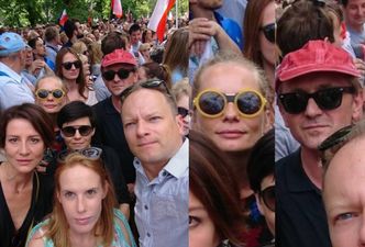 Aktorzy i politycy wzięli udział w proteście pod Sądem Najwyższym: Ostaszewska, Petru, Balcerowicz... (ZDJĘCIA)