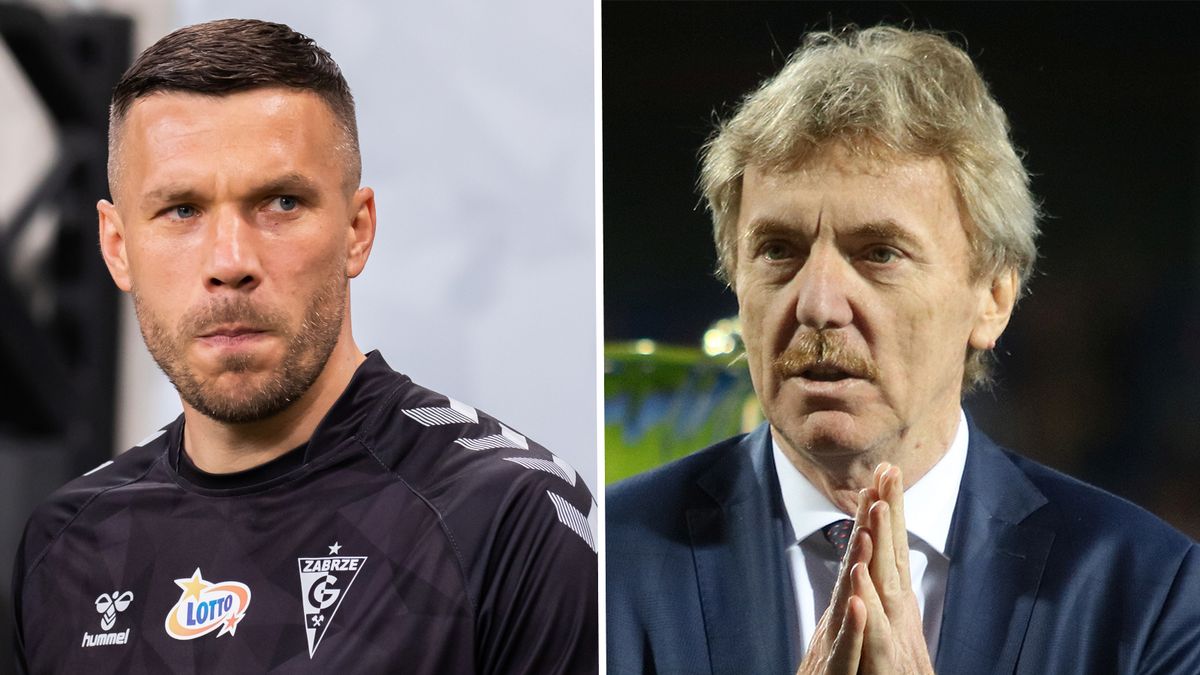 Na zdjęciu od lewej: Lukas Podolski i Zbigniew Boniek