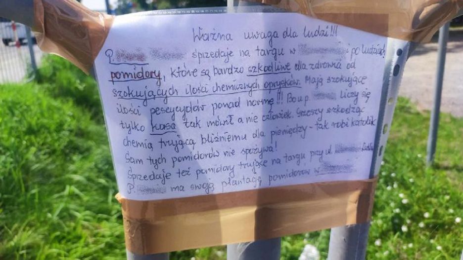 Nietypowe ogłoszenie pojawiło się przy jednym z targowisk
