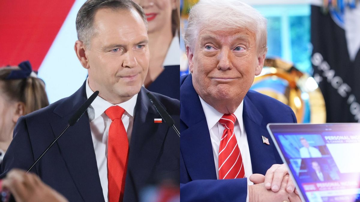Nawrocki przyrównany do Trumpa