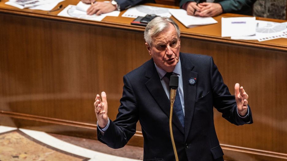 Question Time In The French Parliament
French Prime Minister Michel Barnier is at the National Assembly for question time in Paris, France, on November 5, 2024. (Photo by Andrea Savorani Neri/NurPhoto via Getty Images)
NurPhoto
political discussion, french parliament, question time, french government, legislative process, legislative branch., political discourse, executive branch, legislative session, national politics, assembly meeting, political event, political accountability, political engagement, french legislative body, french politics, governmental affairs, paris, parliamentary questions, nurphoto, andrea savorani neri, political leadership, political proceedings, political session, november 5, political representation, parliamentary session