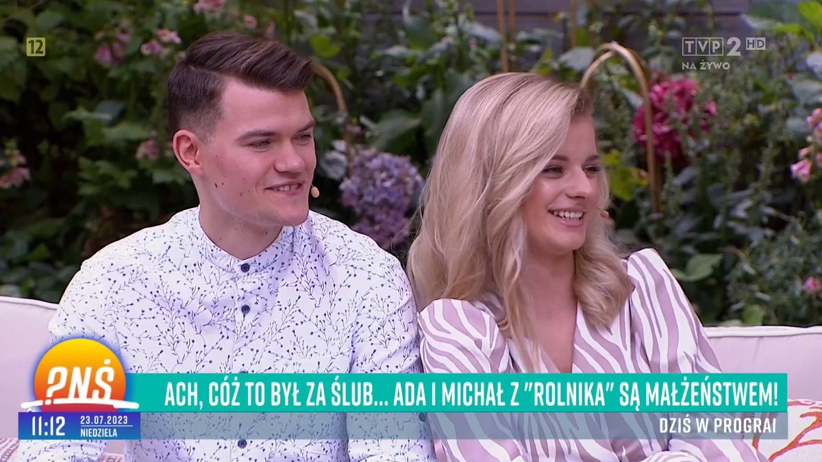 Ada i Michał z "Rolnik szuka żony" podczas pierwszego wywiadu po ślubie