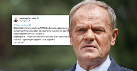 "Rozedrganie i rozemocjonowanie Tuska". Ostry wpis Kaczyńskiego