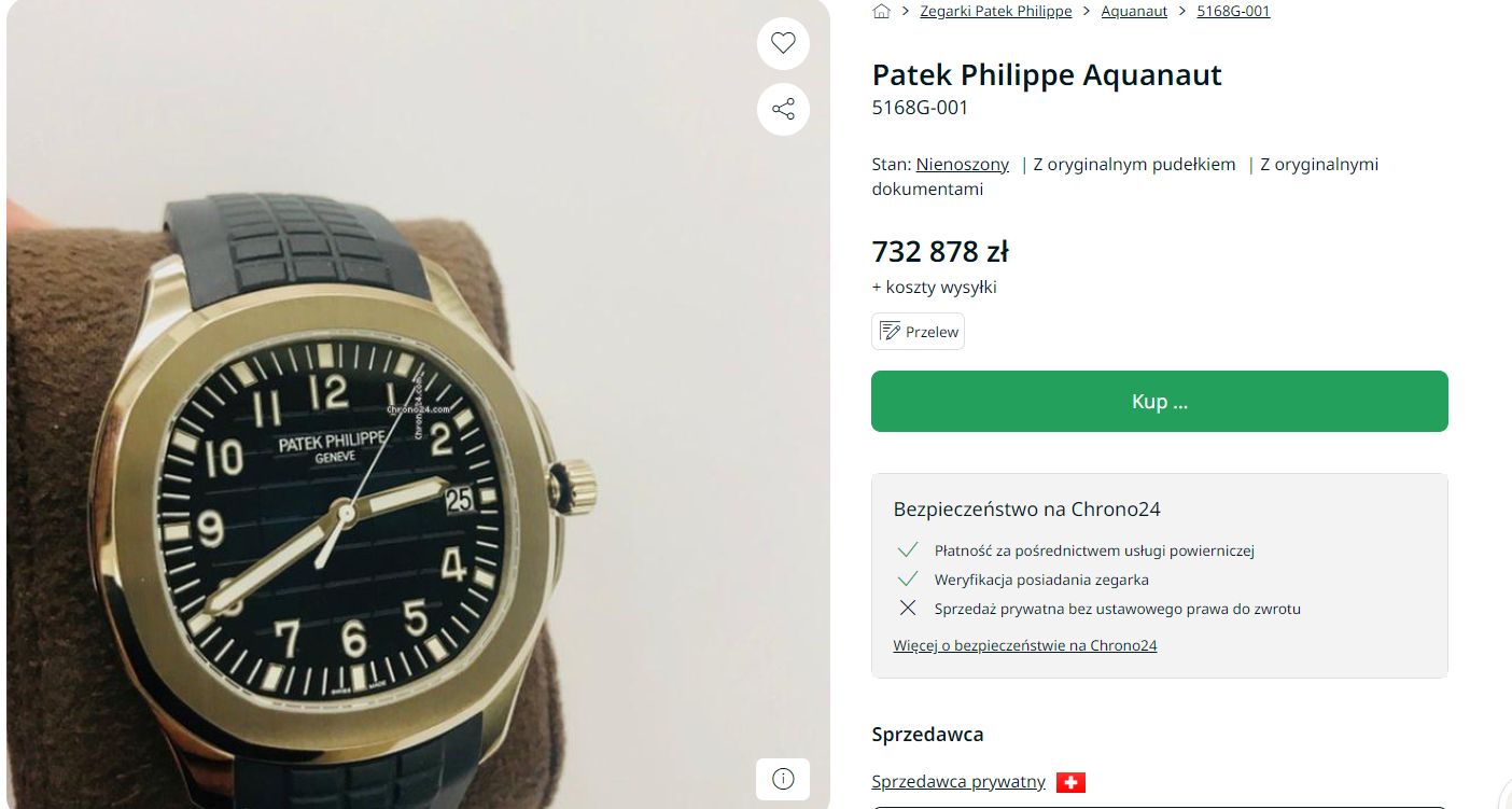 Zegarek dziennikarza kosztuje fortunę.