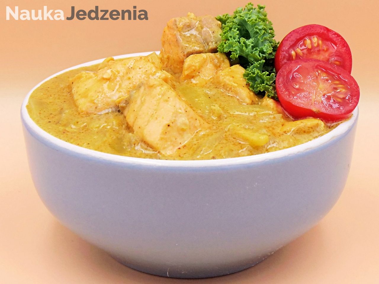 Curry z łososiem