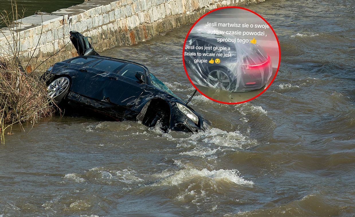 Auto owinięte folią. Pomysł nie jest nowy