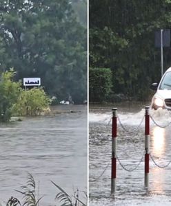 Potężna ulewa w Ostrowie Wielkopolskim. Ulice zamieniły się w potoki