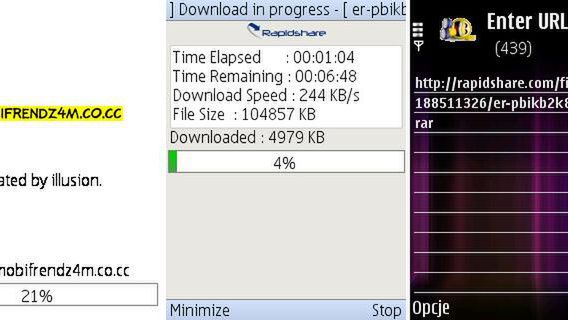 Pobieraj z RapidShare bezpośrednio na komórkę 1