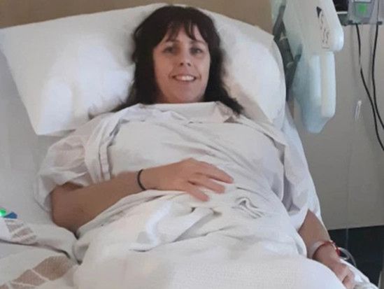 Jodie w trakcie rekonwalescencji w szpitalu