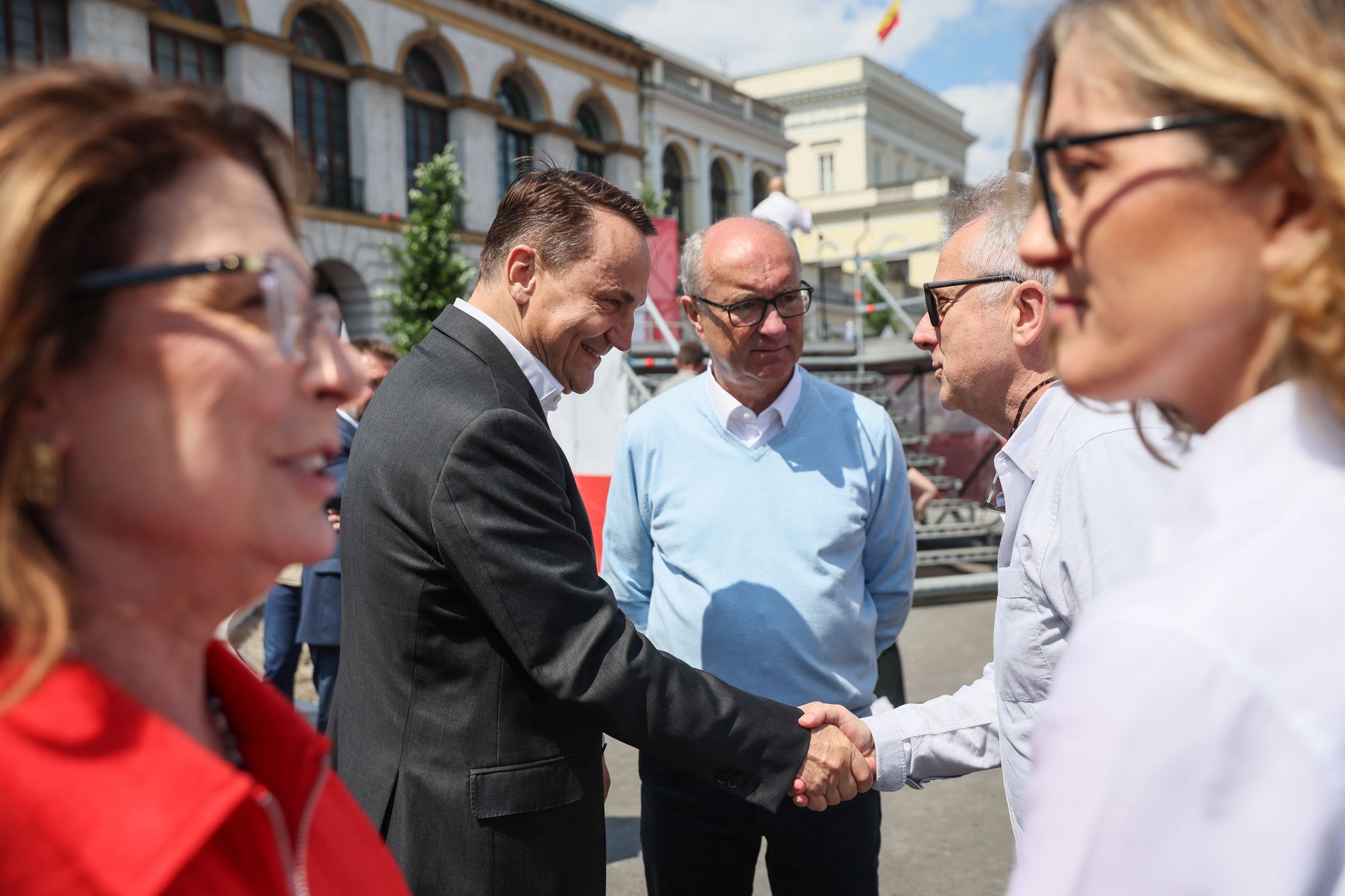 Włodzimierz Czarzasty na marszu Trzaskowskiego