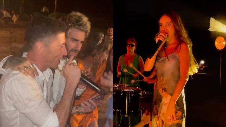  Robert Lewandowski rapował z Quebonafide, a Marina śpiewała na boso 