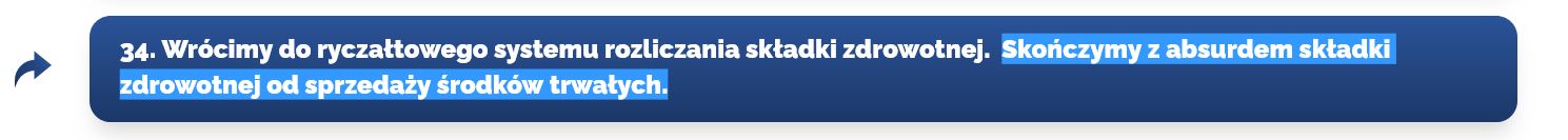Jeden ze "100 konkretów" KO
