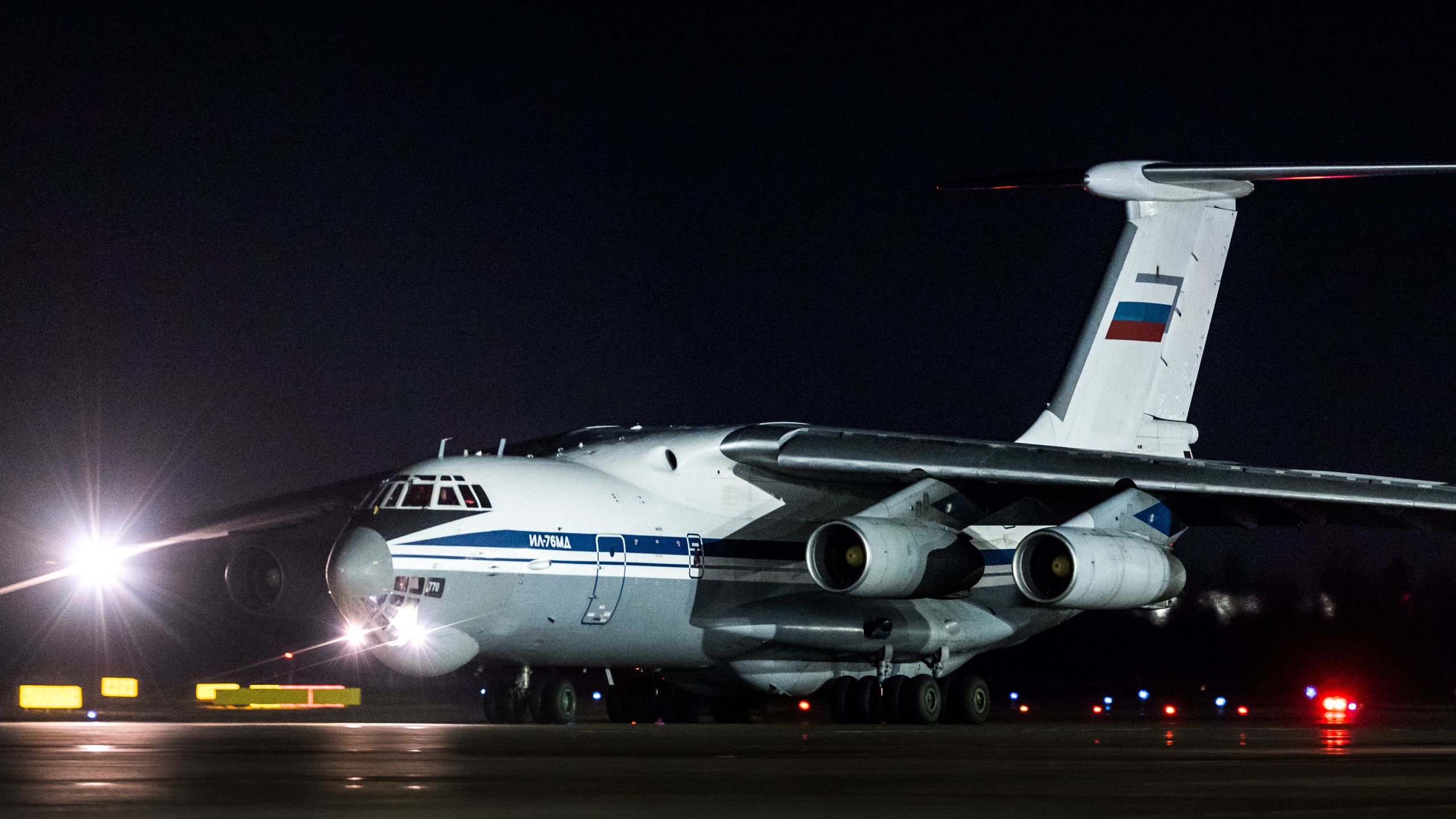 Ilyushin Il-76 taxiing.
Pulkovo International Airport, Saint-Petersburg, Russia - 06.01.2024: Russian Airforce Ilyushin Il-76 taxiing.
AVZimovskoy