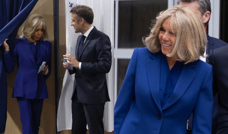 Tak Brigitte Macron prezentowała się na wyborach parlamentarnych