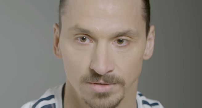 Zlatan Ibrahimović wita się z Los Angeles Galaxy w całostronicowej reklamie