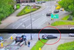 24-latek stracił panowanie nad autem. Wjechał w pieszych na chodniku
