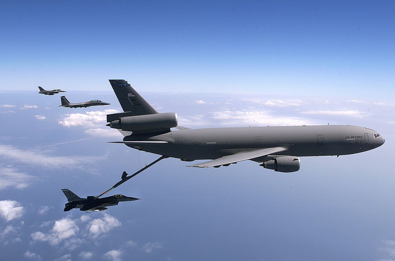 KC-10 Extender during aerial refueling