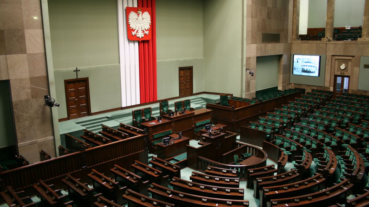 seym, sejm, parliament, hall, politics, policy, politician, government, authority, country, poland, flag, sign, red, white, chair, diet