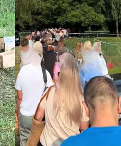 Nagranie hitem sieci. Gigantyczna kolejka po truskawki