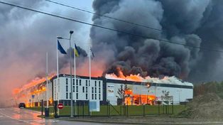 Rosyjski atak na Lwów. Spłonął towar polskiego giganta