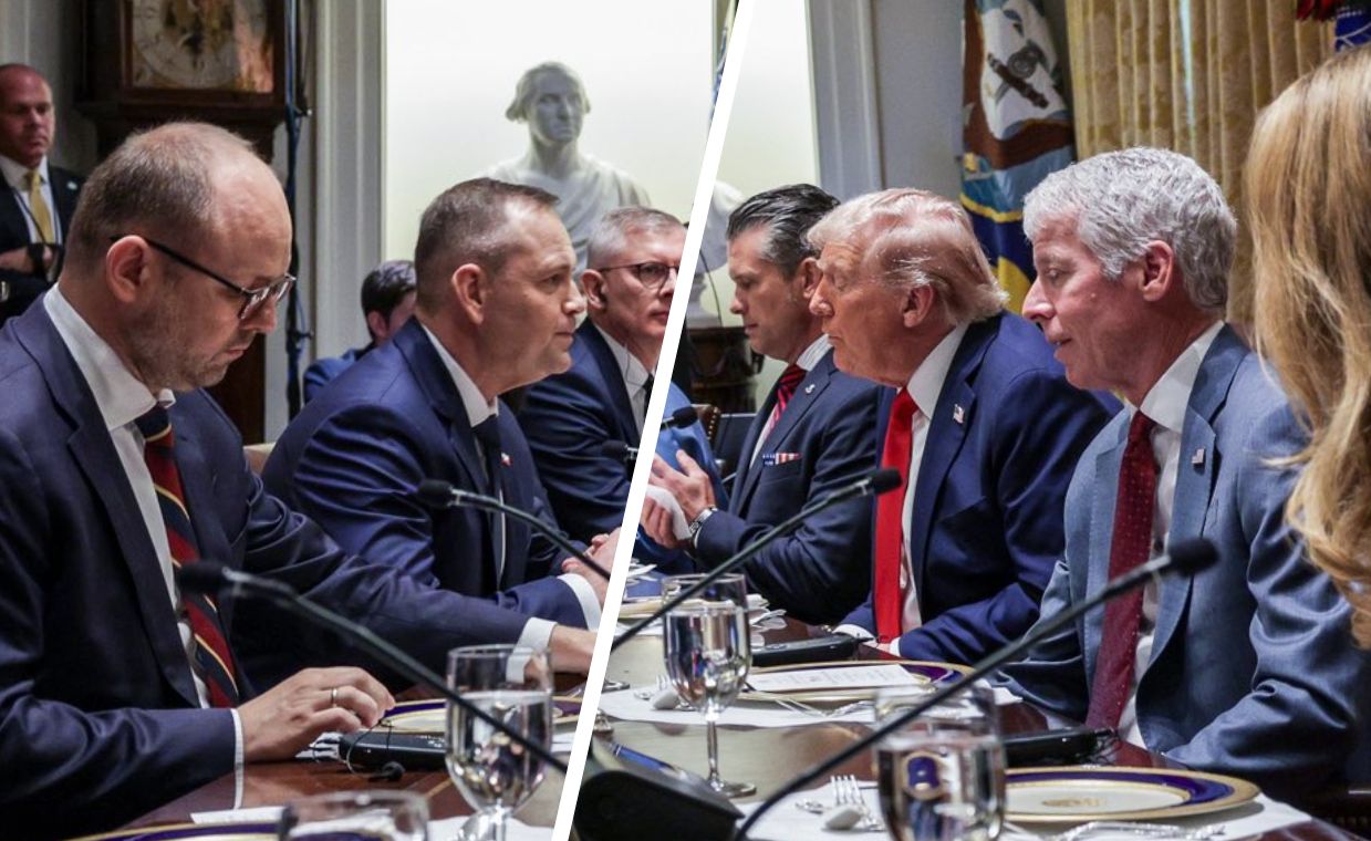 Nawrocki i Trump przy stole. Pokazali zdjęcie z rozmów