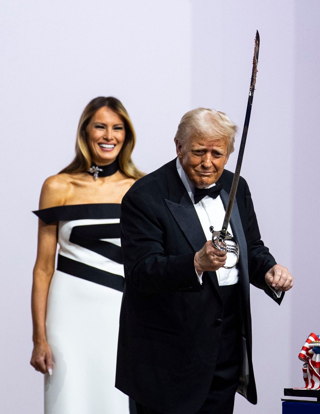 Trumpowie na balu inauguracyjnym w Waszyngtonie