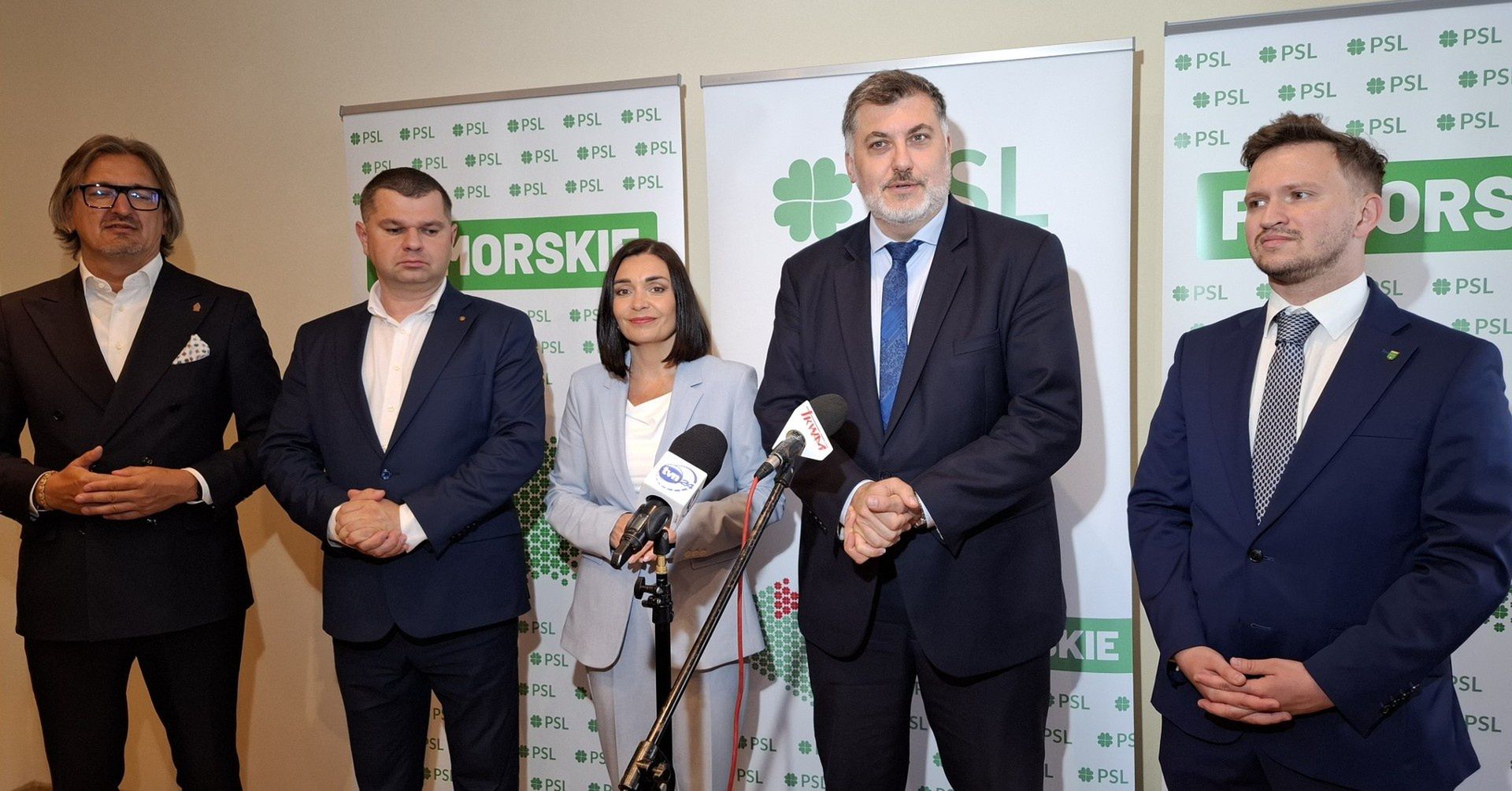 Konferencja prasowa PSL w Gdańsku przeciw dwukadencyjności w samorządach.