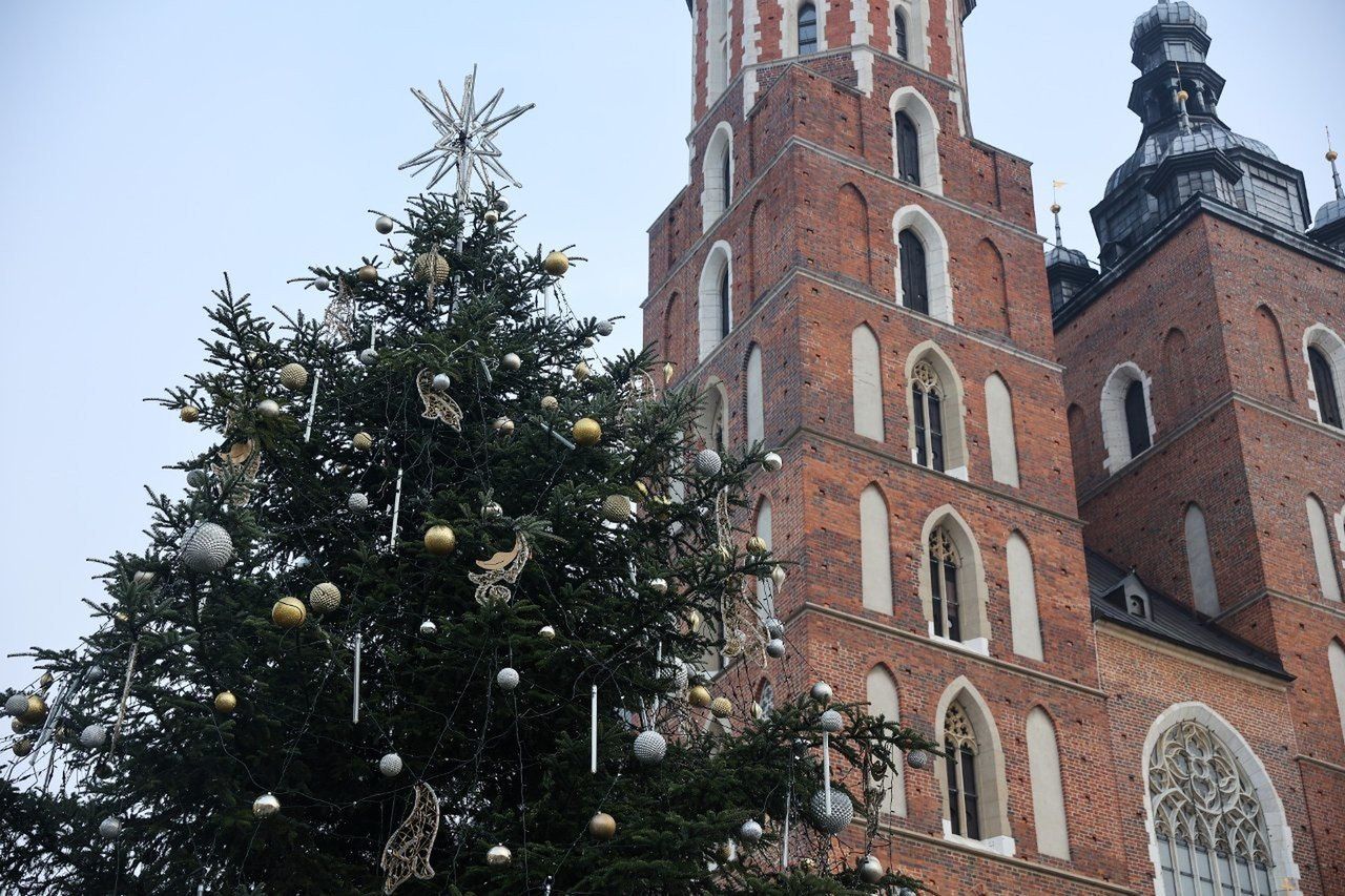 Rozświetlenie choinki na Rynku Głównym