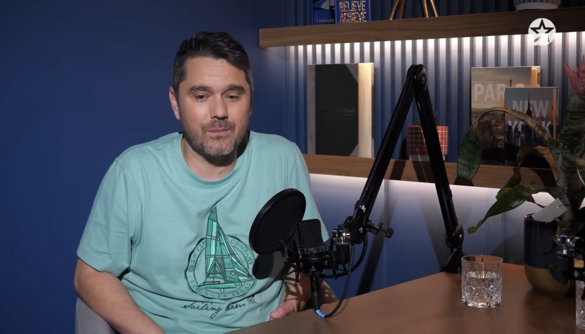 Adrian Urban podczas rozmowy