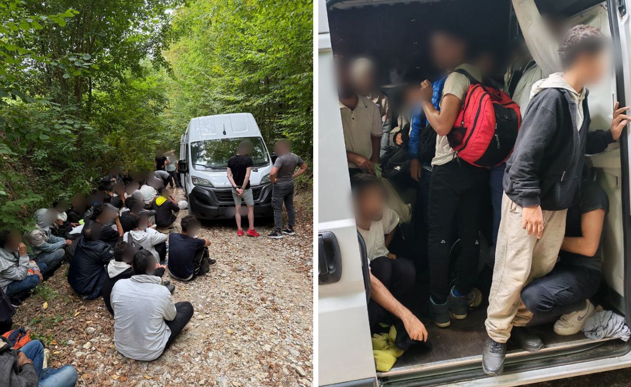 Polacy wpadli na gorącym uczynku. W busie 47 imigrantów
