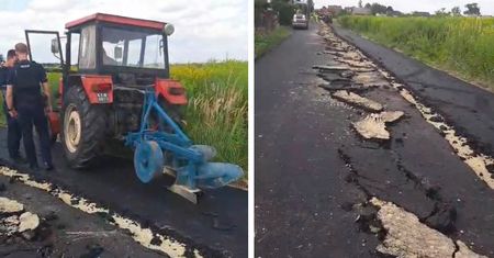 "Warto podkreślić". Prezydentka Gliwic o rolniku, który zaorał asfalt