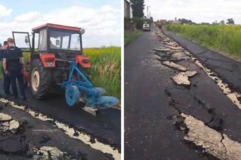 "Warto podkreślić". Prezydentka Gliwic o rolniku, który zaorał asfalt