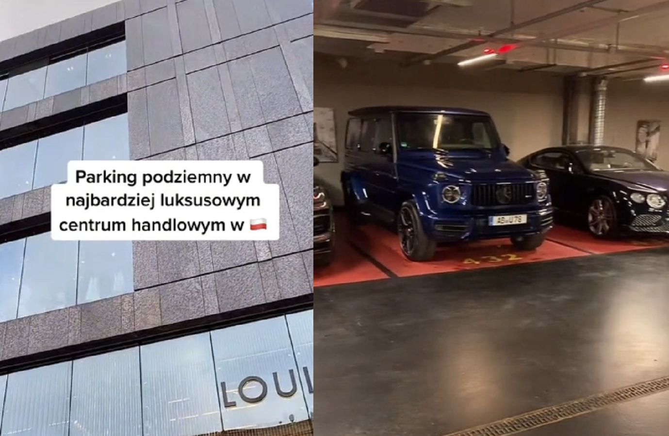 Parking w najbardziej luksusowej galerii w Polsce. Aż oko bieleje