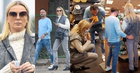 Halina Mlynkova poluje na domowe akcesoria w towarzystwie NOWEGO PARTNERA (ZDJĘCIA)